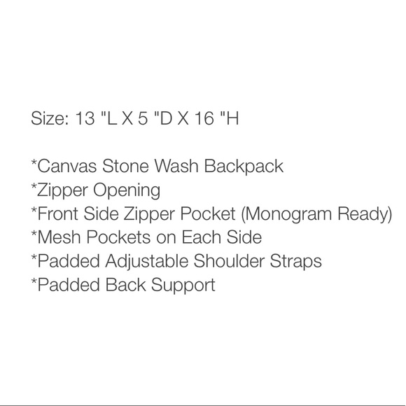 Backpack with Monogram - Picture 3 of 10